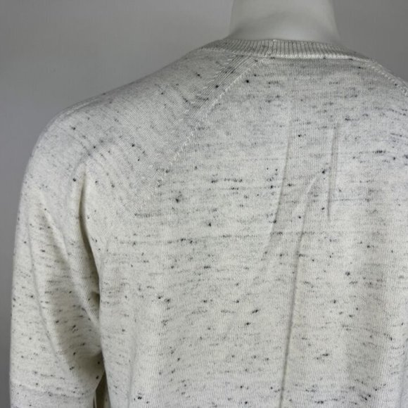 Vince Cotton Wool Pullover Sweater Mens XL NWOT $265 Long Sleeve Crew Neck Ivory - Picture 9 of 13